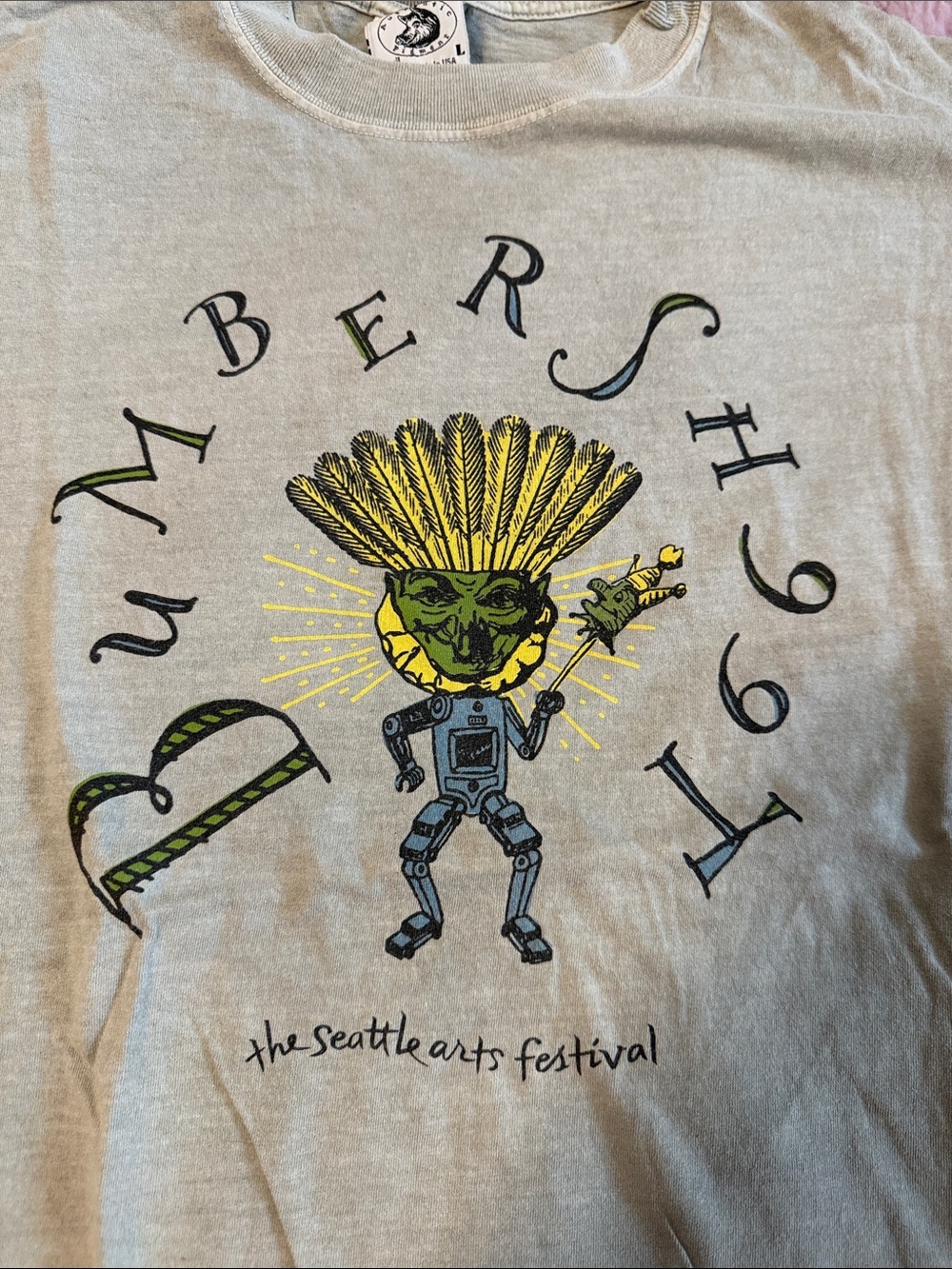 Super Rare - 1991 Seattle Bumbershoot Seattle Music & Arts Festival Graphic Tee